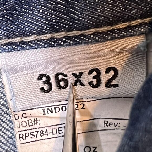 Crude Jeans Mens 36x32 Blue Denim Genesis Flame Resistant FR CAT 2 NFPA 2112 - Picture 5 of 9